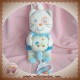 KIABI SOS DOUDOU OURS BLANC MUSICAL BLEU VOITURE 