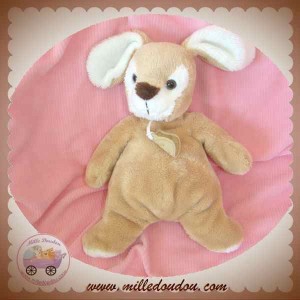 DOUDOU ET COMPAGNIE SOS LAPIN BEIGE CLAIR ET BLANC TRUFFE MEDAILLE