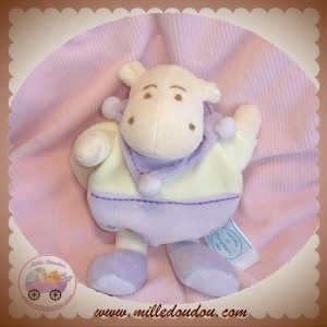 DOUDOU ET COMPAGNIE SOS HIPPOPOTAME LEO CAPE MAUVE VIOLET