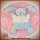 POMMETTE SOS DOUDOU LAPIN BLEU MARIONNETTE ECRU ABC