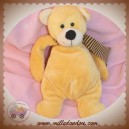 TIAMO DOUDOU OURS JAUNE ECHARPE 27AAZECHARPI LASCAR 30 cm