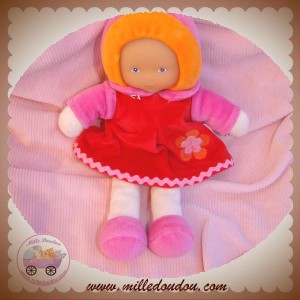 COROLLE SOS DOUDOU POUPEE MADEMOISELLE GRENADINE ROBE ROUGE 