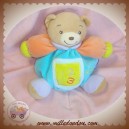 KALOO SOS DOUDOU OURS BEIGE BOULE BLEU CARRE 123