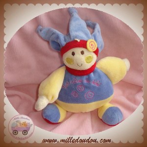 CMP SOS DOUDOU LUTIN BOULE BLEU MAUVE JAUNE UN REVE DE BEBE