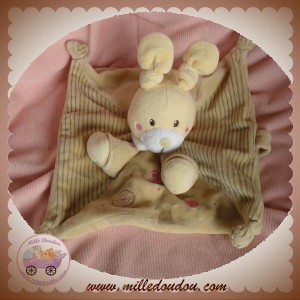 NICOTOY SOS DOUDOU LAPIN ECRU PLAT BEIGE RONDS KIABI AVION