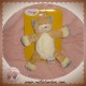 BENGY DOUDOU SOS CHAT LION TIGRE BEIGE ECRU MAUVE 20 cm