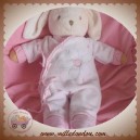 KALOO SOS DOUDOU LAPIN PYJAMA ROSE FLEUR FLOPPY