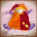 BABYNAT BABY NAT SOS DOUDOU OURS PLAT CIRCUS ORANGE MAUVE 