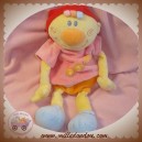 NATTOU DOUDOU FILLE BABETTE ORANGE ROSE SOS