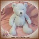 OKAIDI OBAIBI SOS DOUDOU PELUCHE OURS BLEU CLAIR