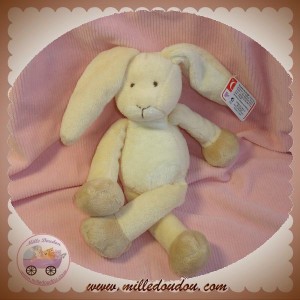 GUND DOUDOU LAPIN ECRU BLANC BEIGE NICOTOY SOS