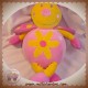 BABYSUN SOS DOUDOU COCCINELLE ROSE ORANGE FLEUR HOCHET