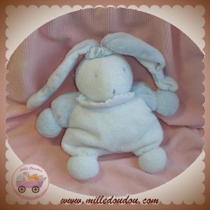 TARTINE ET CHOCOLAT DOUDOU LAPIN BLANC MAINS PIEDS BLEU CLAIR