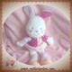 KIABI SOS DOUDOU LAPIN BLANC ROBE ROSE VIOLET COEUR