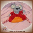 STERNALER SOS DOUDOU SOURIS GRISE PLATE ROUGE ORANGE