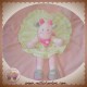 NICOTOY SOS DOUDOU VACHE GIRAFE PLAT VERT ROBE ROSE NEUF