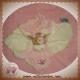 NOUKIE'S SOS DOUDOU VACHE LOLA BEIGE ROSE PLATE FLEUR