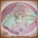 NOUKIE'S SOS DOUDOU VACHE LOLA BEIGE ROSE PLATE FLEUR