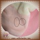 NOUKIE'S SOS DOUDOU VACHE LOLA BEIGE ROSE PLATE FLEUR