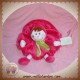 KIMBALOO DOUDOU POUPEE FILLE PETIT CHAPERON ROUGE PLAT ROSE SOS