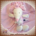 SCRATCH SOS DOUDOU SOURIS ECRU BLANCHE ROSE MUSICAL