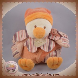 DOUDOU ET COMPAGNIE SOS OISEAU CANARD BANJO BOULE ORANGE