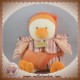 DOUDOU ET COMPAGNIE SOS OISEAU CANARD BANJO BOULE ORANGE