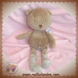 NATALYS SOS DOUDOU OURS MARRON CHAUSSETTE SERGENT MAJOR