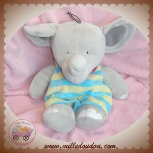 SPIEGELBURG SOS DOUDOU ELEPHANT GRIS SALOPETTE