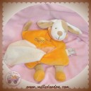 BABYNAT BABY NAT DOUDOU CHIEN PLAT ORANGE MOUCHOIR