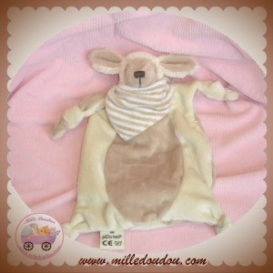 RAYNAUD LES PETITES MARIE SOS DOUDOU MOUTON ECRU PLAT TAUPE