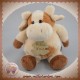 HISTOIRE D'OURS SOS DOUDOU GIRAFE VACHE ECRU BEIGE MARRON