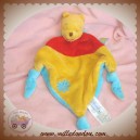 DISNEY DOUDOU WINNIE L'OURSON PLAT LOSANGE JAUNE ROUGE BLEU  KIABI