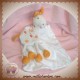 SUCRE D'ORGE SOS DOUDOU GIRAFE GRIS ORANGE BLANC MOUCHOIR