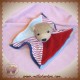 STERNALER SOS DOUDOU OURS BEIGE PLAT ROUGE BLEU RAYE