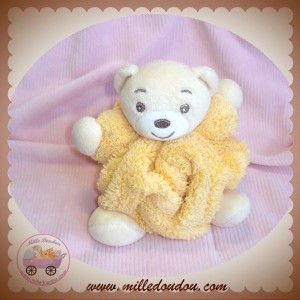 KALOO SOS DOUDOU OURS PLUME ORANGE CLAIR ACCROCHE TETINE 11 C