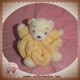 KALOO SOS DOUDOU OURS PLUME ORANGE CLAIR ACCROCHE TETINE 11 C