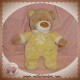 NICOTOY DOUDOU OURS BEIGE JAUNE FLEUR MARGUERITE SOS