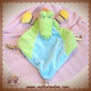 NICOTOY DOUDOU CROCODILE PLAT VERT BLEU SOS