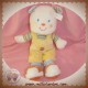 KIABI SOS DOUDOU OURS BLANC JAUNE 2