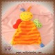 BABY CLUB C&A DOUDOU PAPILLON JAUNE PLAT RAYE ORANGE 