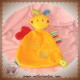 BABY CLUB C&A DOUDOU PAPILLON JAUNE PLAT ORANGE SPIRALES