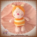 LUMINOU SOS DOUDOU PAPILLON ROSE ORANGE JAUNE 22 CM