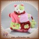 BABYNAT BABY NAT SOS DOUDOU CHAT MARIONNETTE ROSE VERT TREFLE