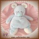 MAXITA DOUDOU PELUCHE SOURIS BLEU ECRU BLANCHE BILLES