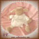 JOLLYBABY SOS DOUDOU MOUTON BEIGE BLANC QUASI PLAT