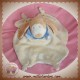 AJENA SOS DOUDOU LAPIN CHIEN CACHE CACHE ECRU BEIGE BLEU