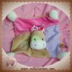 TOODO SOS DOUDOU CHEVAL PONEY PLAT BEIGE ROSE MAUVE