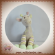ARTHUR ET LOLA DOUDOU GIRAFE GRISE VERTE MAUVE OS