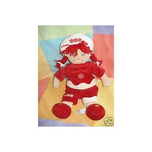 ANNA CLUB PLUSH DOUDOU POUPEE HABIT ROUGE NOEL